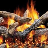 Majestic OGO324 Fireside Grand Oak Outdoor 3-Tier 24-Inch Vented Gas Log Set