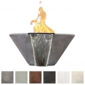 Prism Hardscapes PH-437-FWB Verona Concrete Gas Fire and Water Bowl, 32.5-Inch