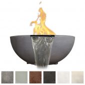 Prism Hardscapes PH-440-FWB Moderno 2 Concrete Gas Fire and Water Bowl, 29-Inch