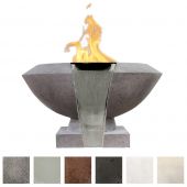 Prism Hardscapes PH-436-FWB Toscano Concrete Gas Fire and Water Bowl, 33-Inch