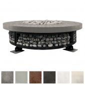 Prism Hardscapes PH-FUEGO54 Fuego Electronic Ignition Concrete Gas Fire Pit, 54-Inch