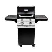 Saber R33CC1017 2-Burner Deluxe Freestanding Infrared Grill Black 20-Inches