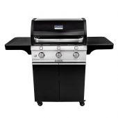 Saber R50CC0617 3-Burner Deluxe Freestanding Infrared Grill Black 32-Inches