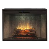 Dimplex Revillusion Electric Fireplace with Weathered Concrete Backer, Front Glass Pane and Plug Kit, 42-Inches