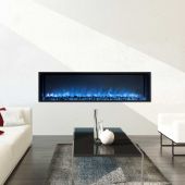 Modern Flames Landscape Fullview 2 Series Electric Fireplace Flush Mounted In Living Room