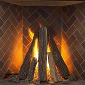 Rasmussen RF Tipi Log Set for Rumford Style Fireplaces