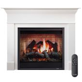 SimpliFire Inception 36-Inch Electric Fireplace Wescott Mantel Package (SF-INC36-MK-WS)