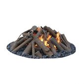 Warming Trends Steel Log Set for 30-Inch Fire Pit