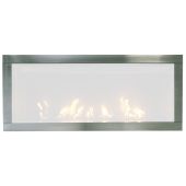 Sierra Flame NEWCOMB-CLEAN-BLK Clean Face Black Surround with Safety Barrier for Newcomb 36-Inch Gas Fireplace