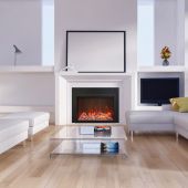 Amantii TRD-38-TRD-26-3 Traditional Series Electric Fireplace Insert with 3-Sided Surround, 38-Inch
