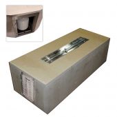 Hearth Products Controls UST80X24-49X8 Rectangular Fire Pit Enclosure Kit with Propane Door
