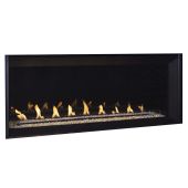 Superior 48-Inch Electronic Ignition Vent-Free Linear Gas Fireplace with Lights and Remote
