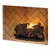 Superior VRT6036 36-Inch Mosaic Masonry Firebox with 24-Inch Vent-Free Gas Log Set