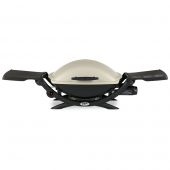 Weber Q2000 Portable Propane Gas Grill with Side Tables (WEB-53060001)