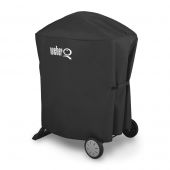 Weber Premium Grill Cover for Q 100/1000/200/2000 Series Grills with Portable Cart (WEB-7113)
