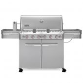 Weber Summit 6-Burner Freestanding Gas Grill with Rotisserie Sear Station and Side Burner (WEB-E-S-670)
