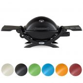 Weber Q1200 Portable Propane Gas Grill with Side Tables (WEB-Q1200)