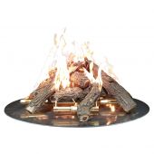 Warming Trends Steel Log Set for 30-Inch Fire Pit