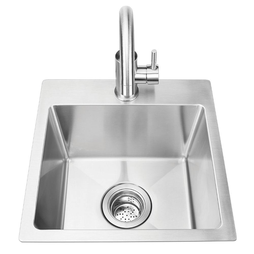 Bull Premium Stainless Steel Dual Mount Sink, 18-Inches (BG