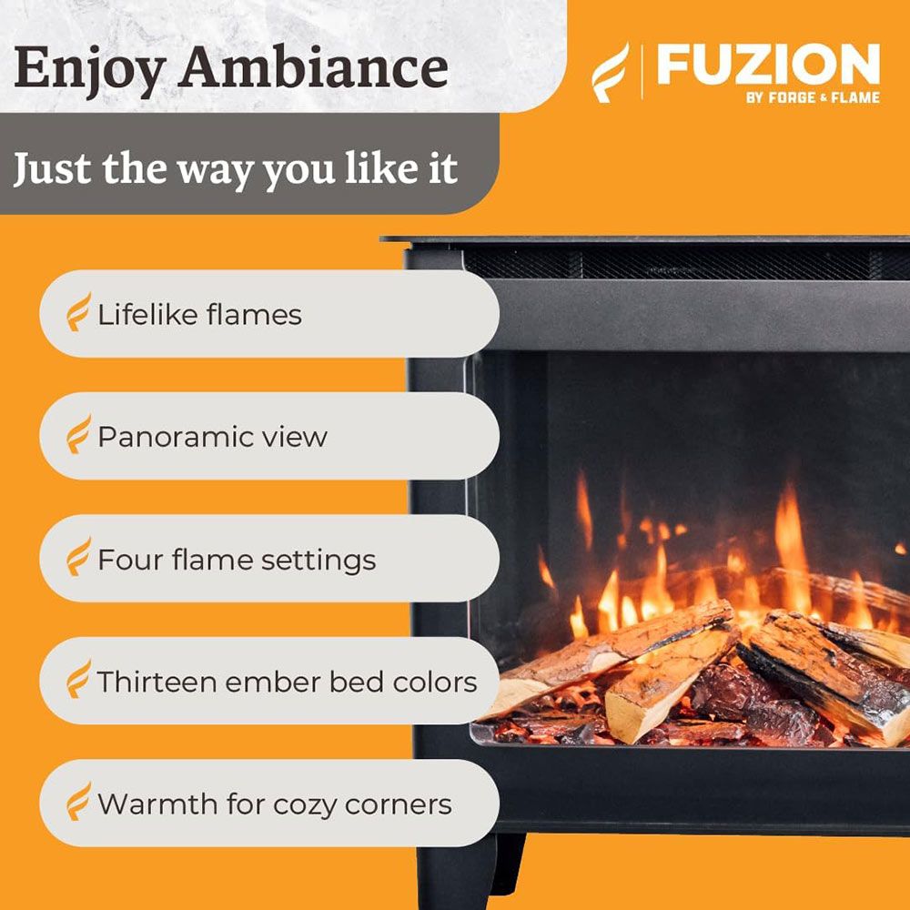 Forge & Flame Fuzion Freestanding Electric Stove (FUZION-EX)