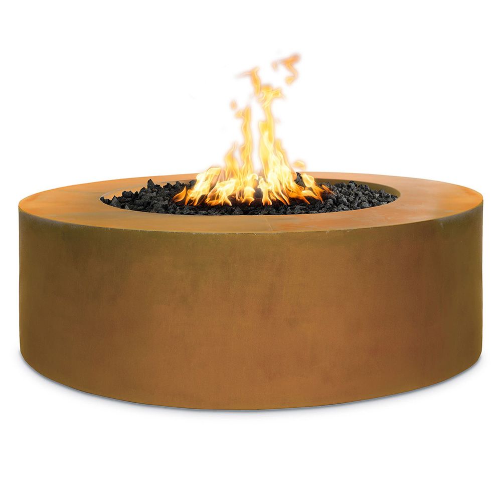 TOP Fires by The Outdoor Unity 48x18-Inch Round Corten Steel