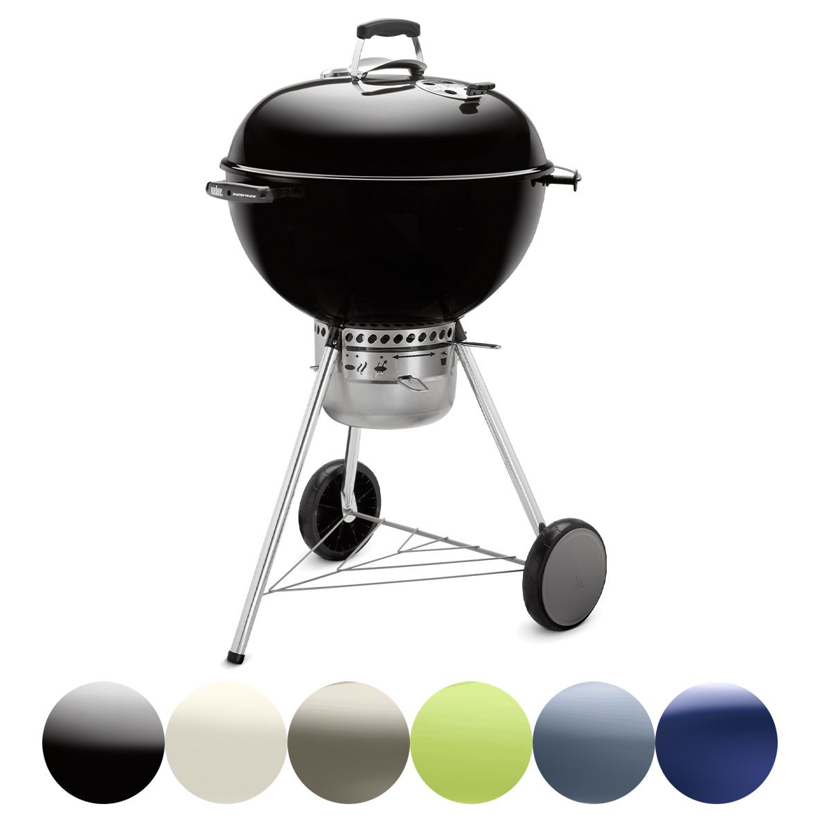 その他 Weber One Touch Silver 22in Charcoal Grill Weber 22 1/2 Inch Black One-Touch Silver Kettle Charcoal