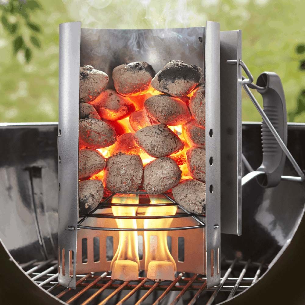 Lump Charcoal Using A Chimney Starter Lump Charcoal Weber Chimney
