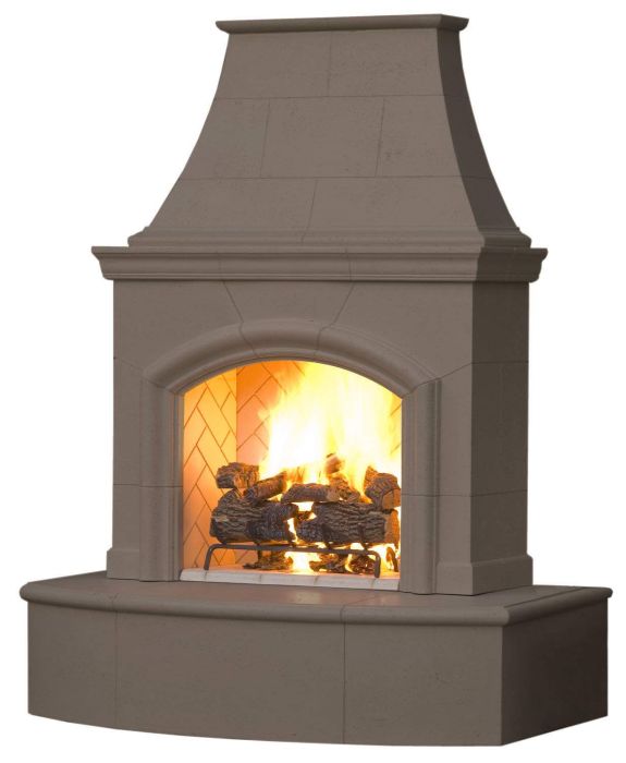 BONFIRE GO OUTSIDE 太志 Top Fires Sedona Round GFRC Match Lit Gas Fire Pit - Patio Fever