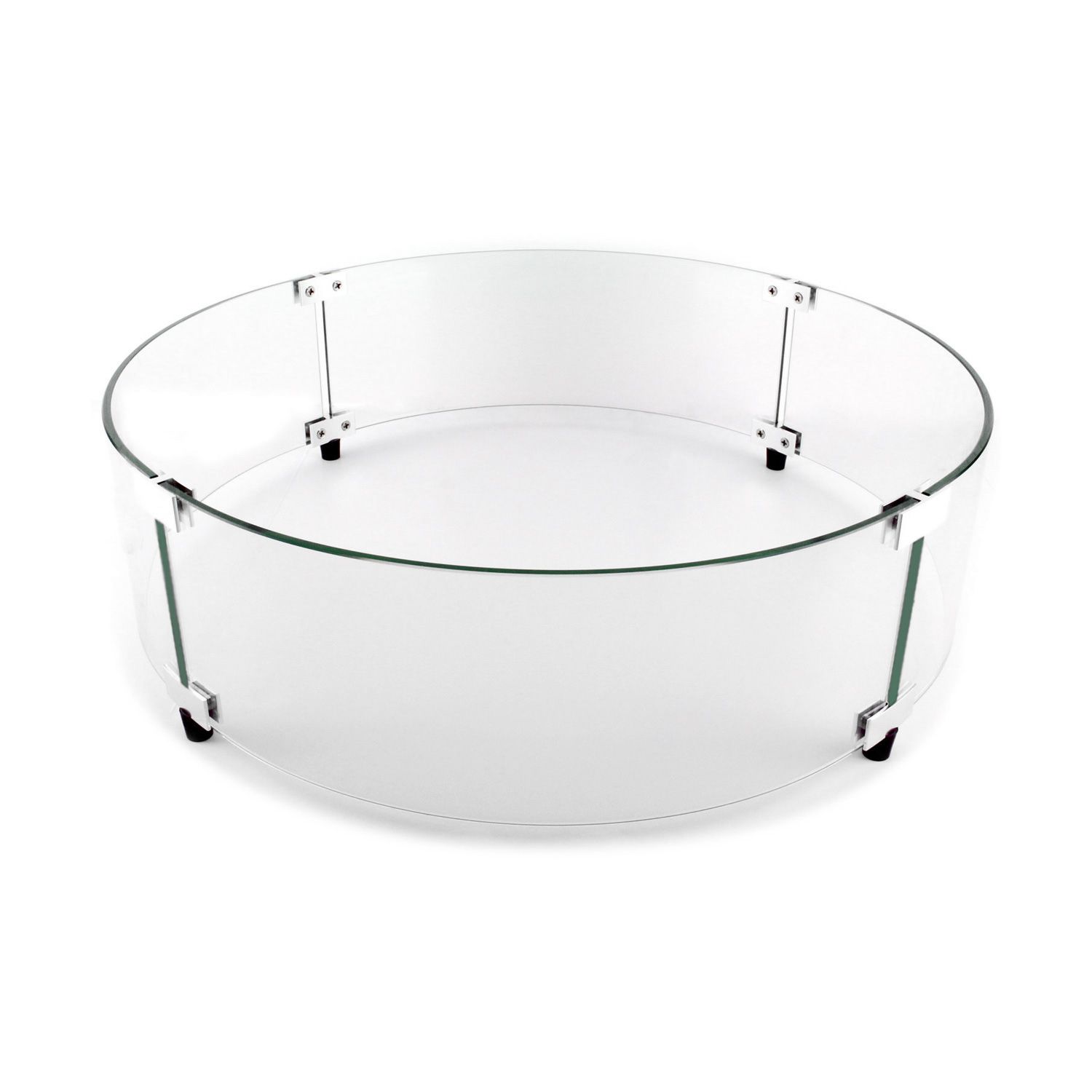 Outdoor GreatRoom Round Glass Guard, Clear