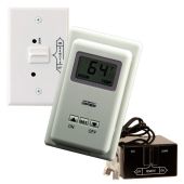 Skytech TS/R-2 Wireless Wall Mounted Thermostat Fireplace Remote Control and Receiver