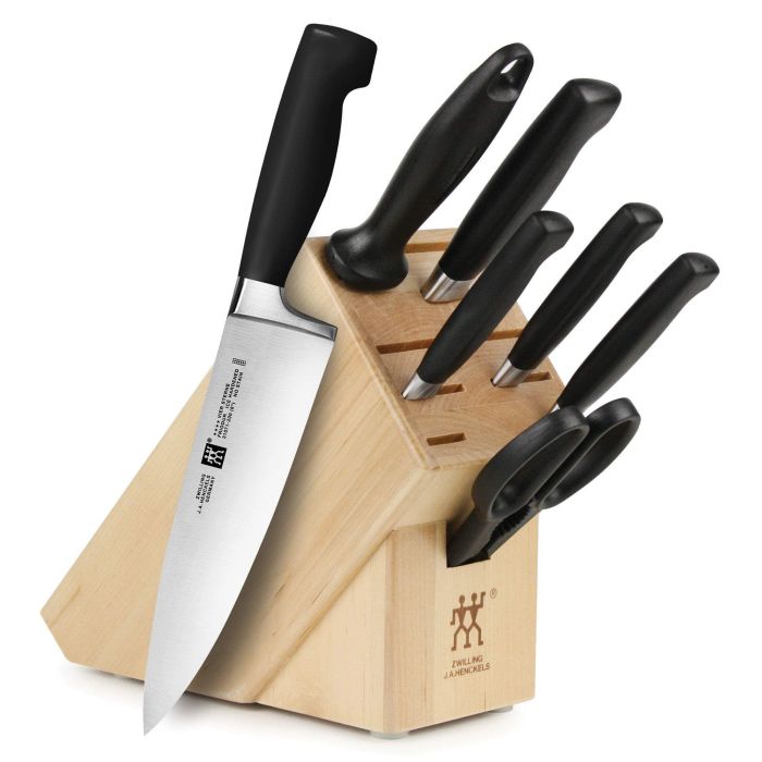 Zwilling J.A. Henckels Four Star Chef's & Santoku Knife Set
