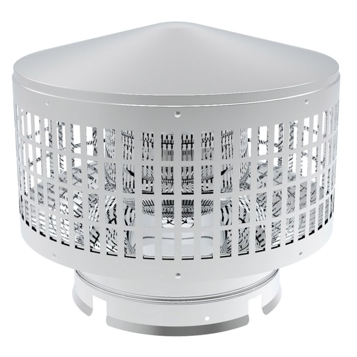 Chimney Cap 6.3 Inch Roof Vent Rain Caps DUYO Stainless Steel Round Chimney Spark Arrestor Exterior Stove Pipe Topper For Vent Flue Family Kitchen