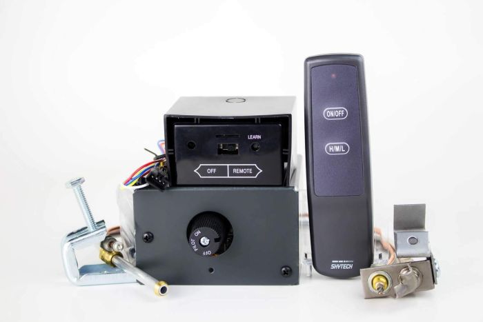 Skytech AF-LMF/RVS Manual On/Off Gas Valve Kit with On/Off/Hi/Med/Lo Remote
