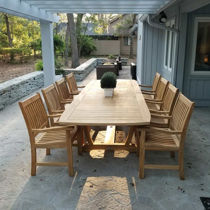 Teak Dining Porch Dining Table And Chairs Royal Teak Collection