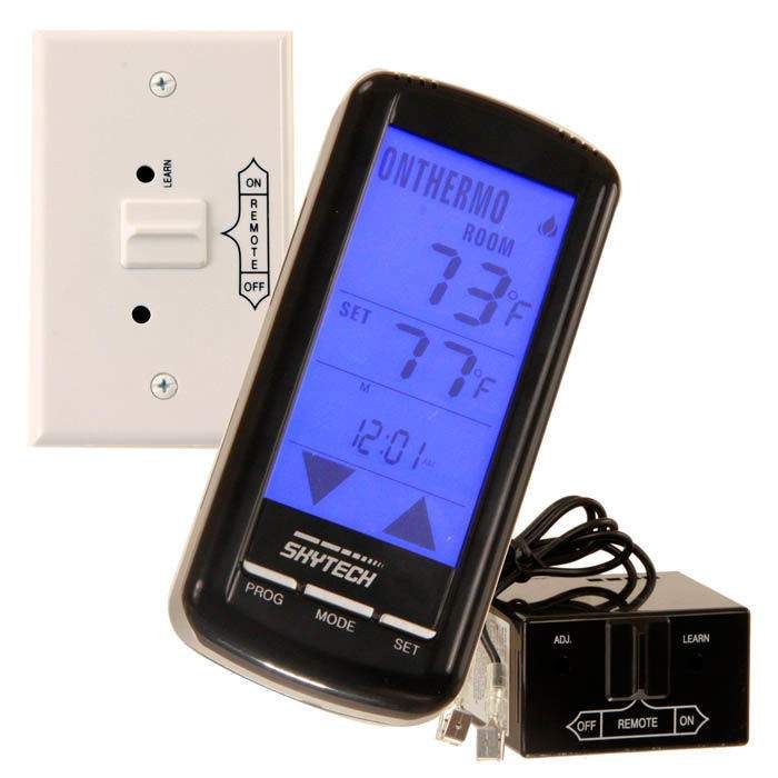 Skytech 5301P Programmable Fireplace Remote Control with Backlit Touch Screen
