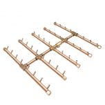 Warming Trends Crossfire Square Tree-Style Linear Brass Fire Pit Burner