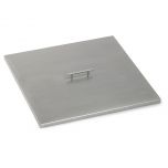 American Fire Glass Drop-In Pan Cover, Square, 24 Inch