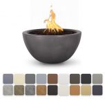 TOP Fires by The Outdoor Plus Luna Round Concrete Gas Fire Bowl