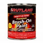 Rutland RD-81V 1400 Degree F Brush On Premium High Temp Paint, Low VOC, 16 fl oz