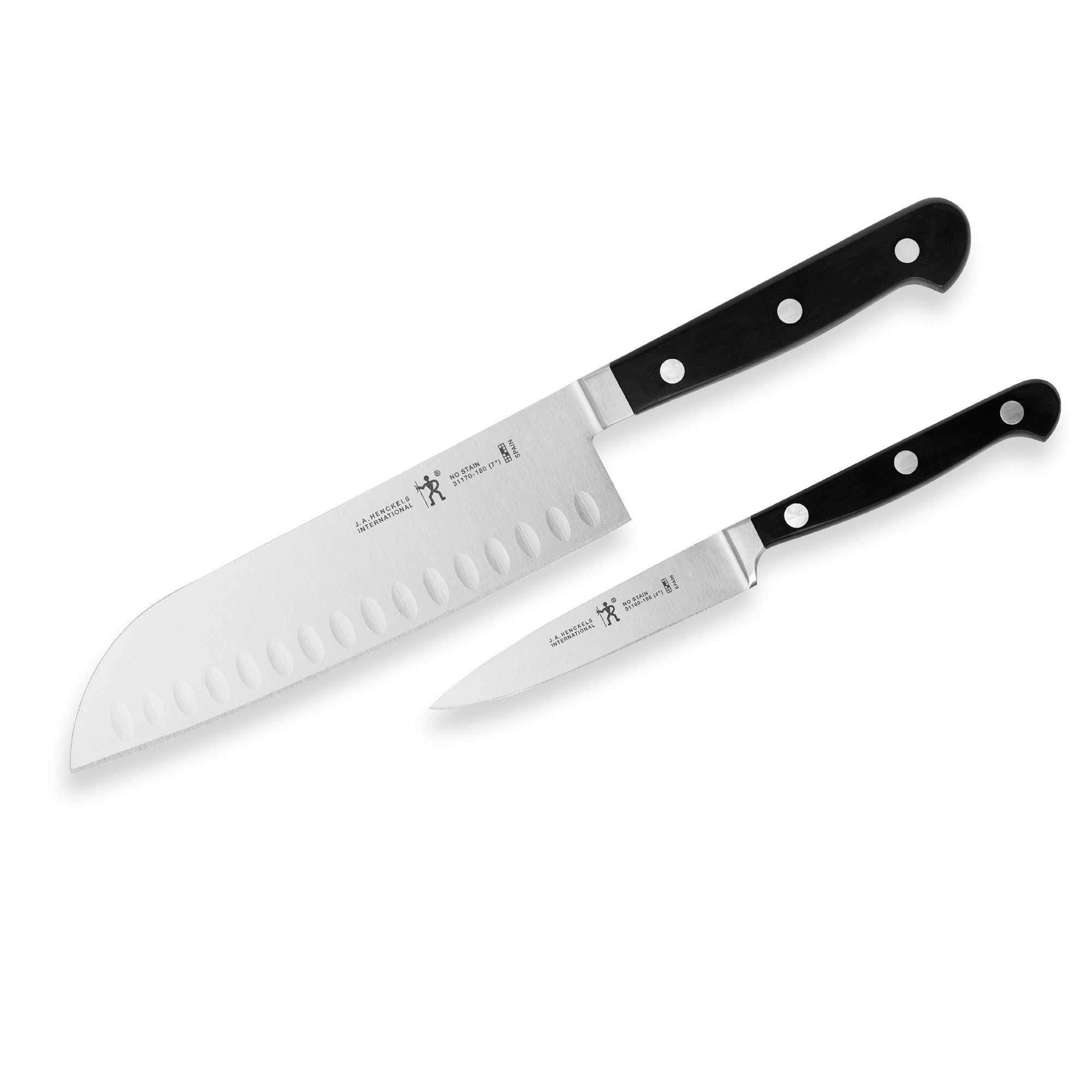 Henckels Intl Ever Edge steak knives Japan & Hencles KITCHEN KNIVE- SPAIN Set  8