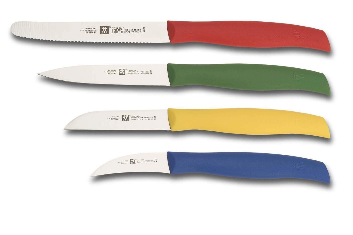 Zwilling J.A. Henckels Twin Grip 4-Piece Multi-Colored Paring