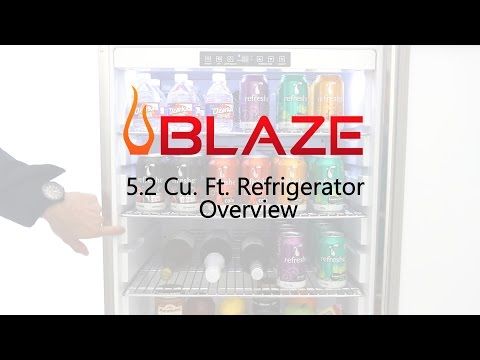 Blaze Outdoor Rated Stainless 24” Refrigerator 5.2 cu. ft. - Blaze Grills