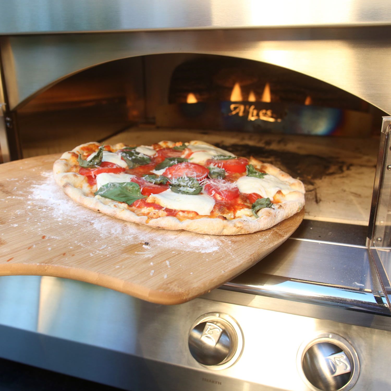 30 inch Pizza Prep & Garnish Rail with Food Pans Alfresco
