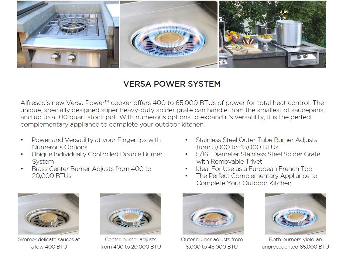Alfresco Grills Adjustable Pot Filler Tower For Versa Power Cooker -  AXEVP-T10