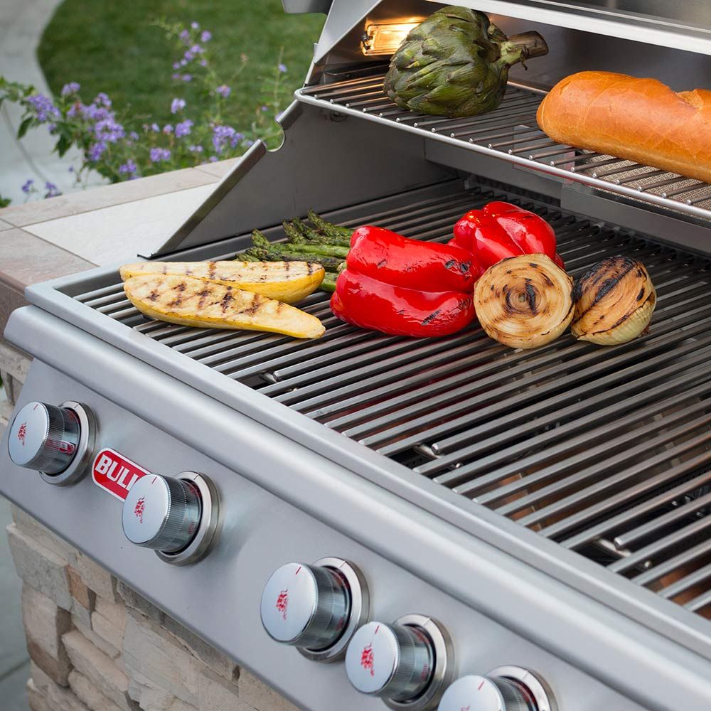 Bull BBQ Brahma 38-Inch 5-Burner Built-In Natural Gas Grill With Rear  Infrared Burner - 57569