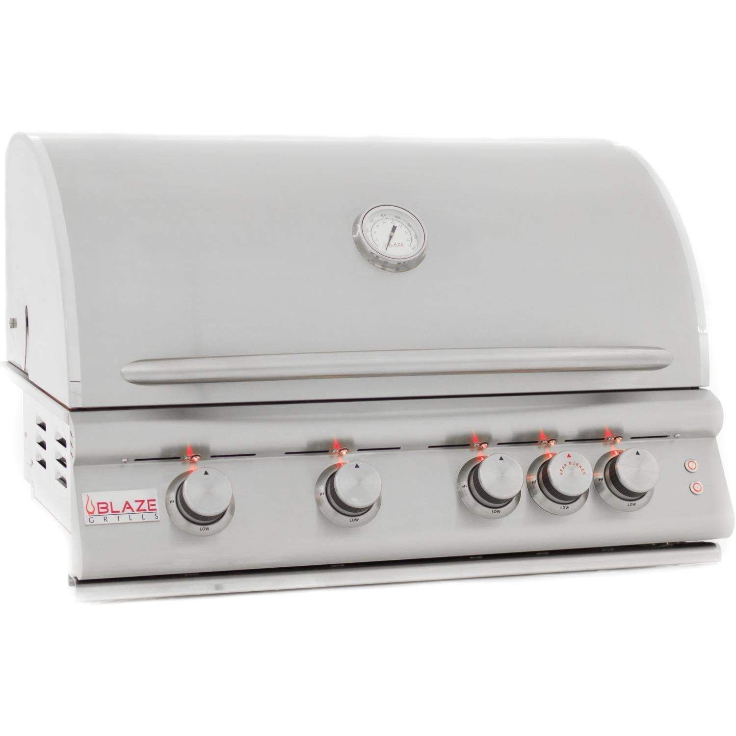 Blaze BLZ-4LTE-LP Built-In Propane Gas Grill with Lights, 32-Inch