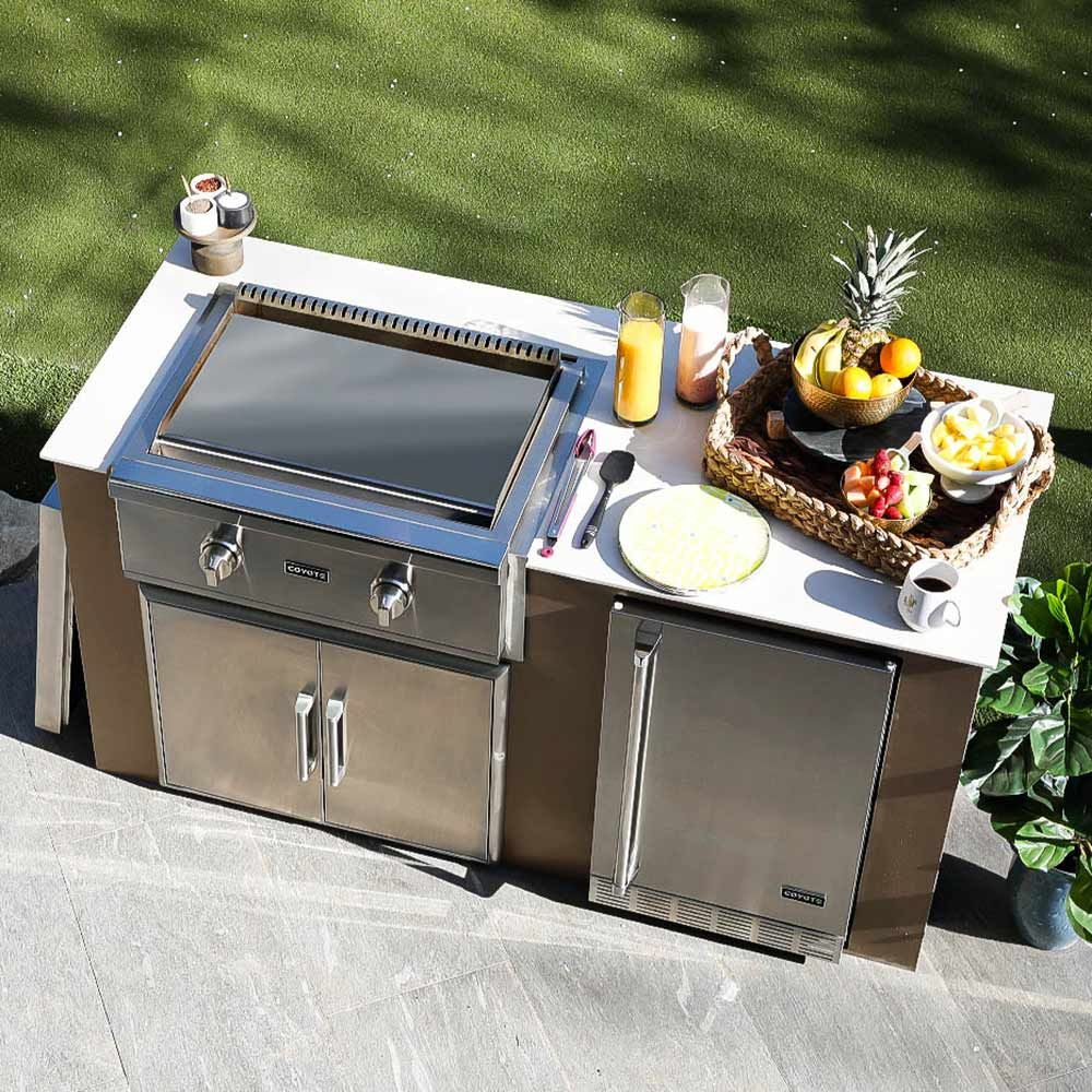 Coyote 30 inch Built-in Flat Top GAS Grill, Propane