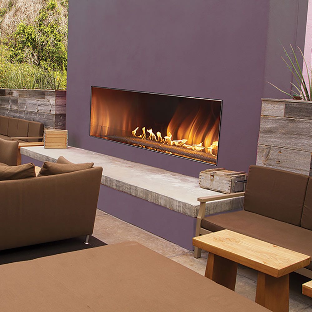 Carol Rose By Empire Oll48fp12 Ventless 48 Inch Outdoor Linear Gas Fireplace Battery Powered