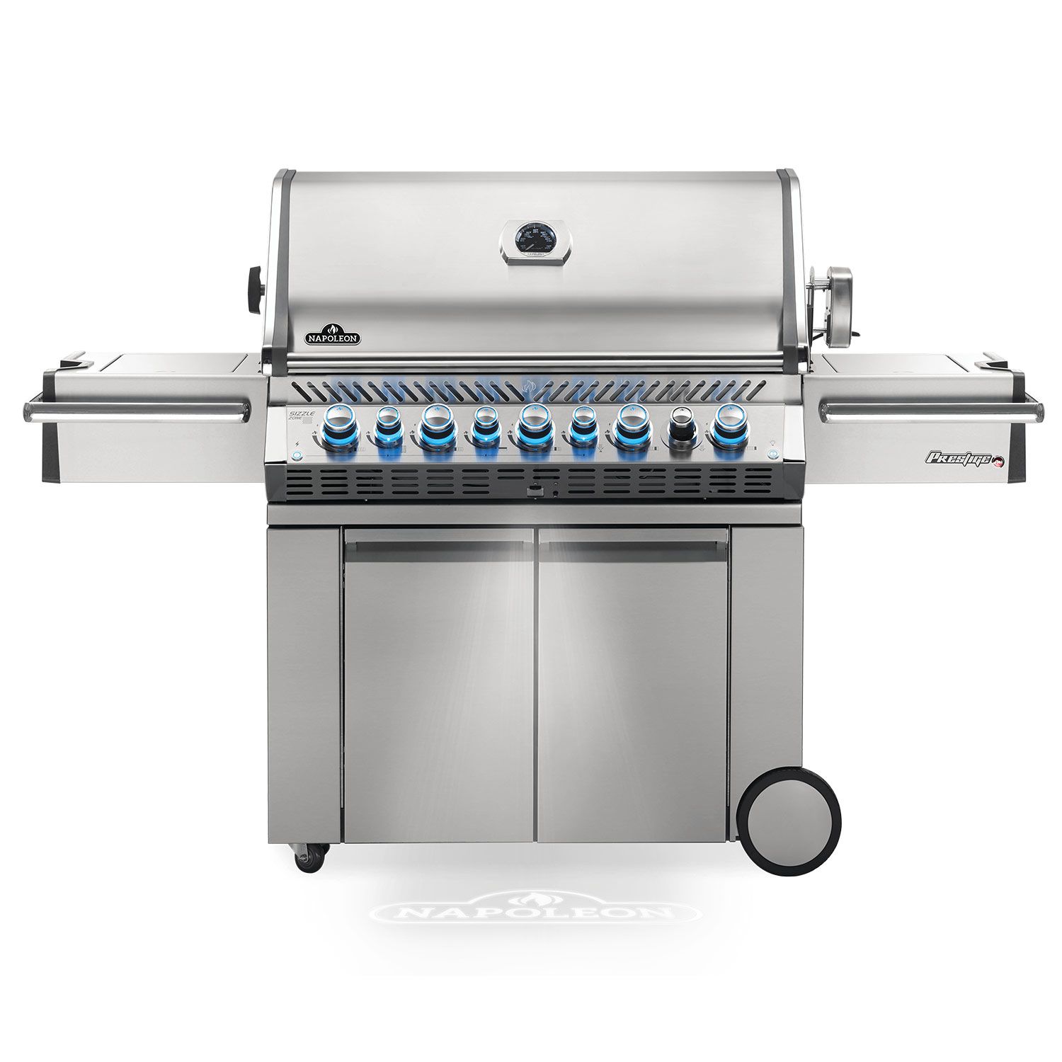 bud del foretrækkes Napoleon PRO665RSIBSS-3 Prestige PRO 665 Gas Grill On Cart with Rotisserie  and Side Burner, 36-Inches