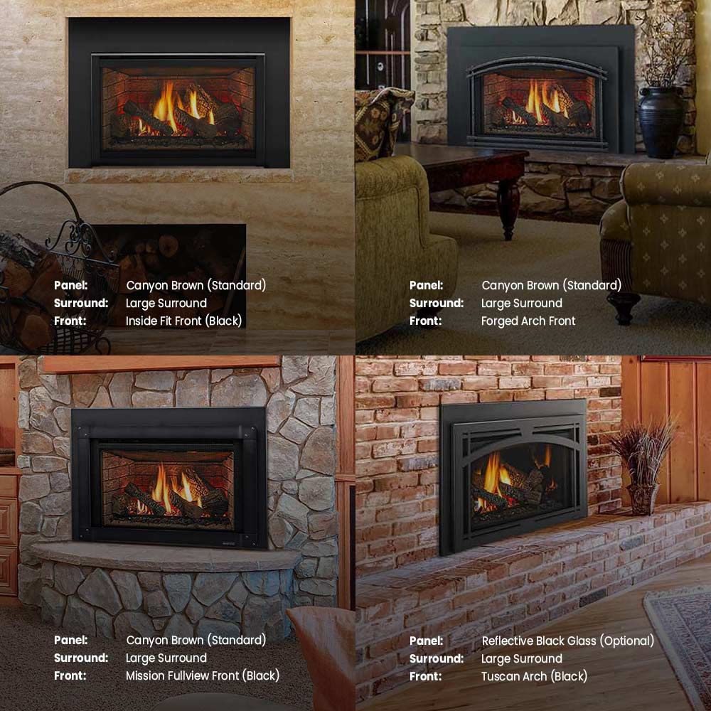 Majestic Trilliant 30-Inch Direct Vent Natural Gas Gas Fireplace Insert ...